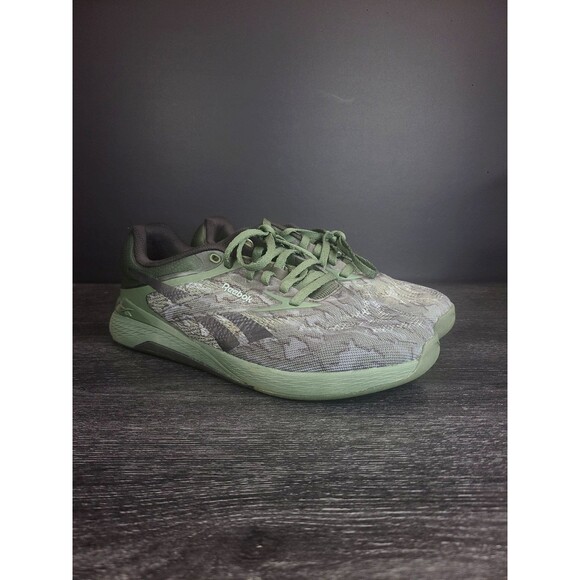 Reebok Nano X5 Grit Green Camo CrossFit Gym Training Shoes  Size Men 6.5 *NICE* main image 10